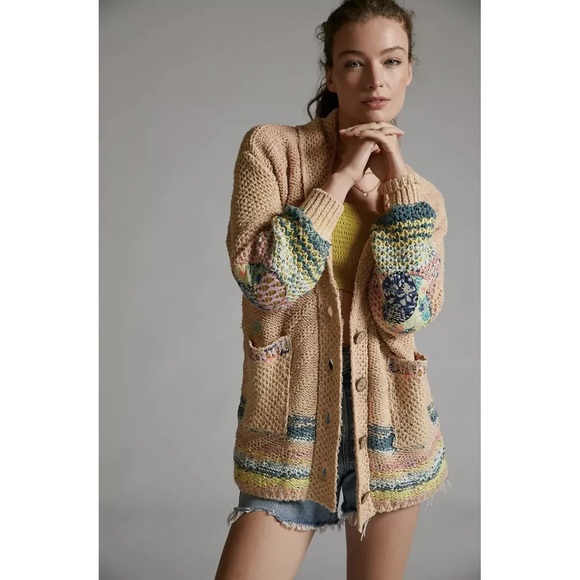 Anthropologie Multicolor Pilcro The Good Omen CardiganNWT